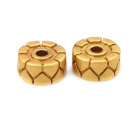 Color dorado mate, latón y perlas de imitación de plástico, espaciador de rueda, cuentas para pulsera, accesorios para hacer joyas Diy - details 28