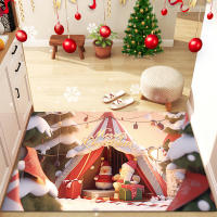 Alfombras de Navidad,Navidad Antideslizante Felpudo, Decoración de Navidad,Absorbente, Alfombrillas Decorativas para el Salón el Baño la Cocina, Welcome Felpudo de Puerta - details 0