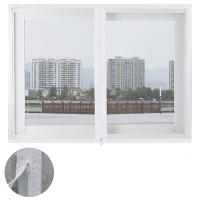 Malla de ventana con cremallera autoadhesiva, mosquiteras para ventanas, antimosquitos, cortina de puerta, color blanco, varios tamaños - details 6