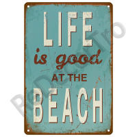 Placa de estaño Vintage para decoración de pared, letrero de Metal, playa, casa, playa, Verano - details 14