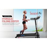 SereneLife-cinta de correr eléctrica plegable para ejercicio, entrenador de entrenamiento Digital compacto inteligente con sincronización de aplicaciones Bluetooth, Manual - details 0