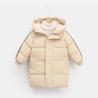 Chaqueta de algodón para niños de 3 a 10 años, chaqueta de invierno nueva de felpa y gruesa, chaqueta cálida con capucha de longitud media para hombres y mujeres - details 7