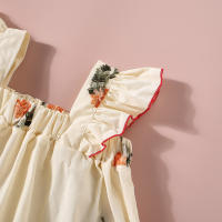 Conjunto De Verano Para Bebé Niña 0-3 Años Con Estampado Floral Camiseta Corta Y Shorts Dos Piezas Estilo Bohemio Para Niñas - details 5
