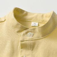 Camisas de manga larga para niños, prendas de vestir exteriores guapos, chaquetas casuales de color caramelo, camisas de estilo universitario para niños, Primavera - details 17