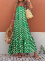 Vestido Boho Largo sin Mangas Vestido de Playa Bohemio para Mujer en Verano - details 3