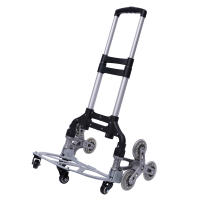 Escalador de escaleras para camión, carro plegable negro, altura ajustable con cuerda elástica y 10 ruedas, bolsa impermeable extraíble - details 4