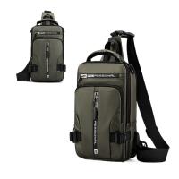Bolso de pecho con múltiples bolsillos para hombre, bolso de hombro con carga USB, bolso de mensajes deportivo, bolso cruzado multifunción de gran capacidad para correr - details 29
