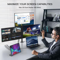 Estación de Acoplamiento de Aluminio Mslforce Ultrafina, Todo en Uno, con Puertos USB-A, USB-C, HDMI, VGA, Ethernet, Ranuras para Tarjetas SD/TF Para iPad, iPhone 15, PC de Tablet Certificado CE - details 6