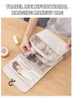 Bolsa De Almacenamiento Para Maquillaje Multifuncional De Viaje Capaz De Colgarse Gran Capacidad De Almacenamiento Seco Y Húmedo Separado Bolsa De Lavado Portátil De Oxford 28*23cm - details 3