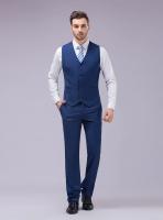 M-6XL de lujo a la moda de gama alta de Color sólido para hombre, traje informal de negocios oficial, chaleco para novio, vestido de boda, abrigo de cintura para fiesta - details 13