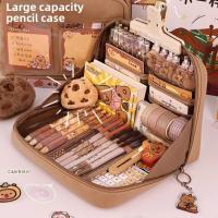 Juego de papelería de capibara de dibujos animados, juego de papelería escolar Kawaii con temática de capibara, muñeco de peluche, Kit de regalo de herramientas para estudiantes de gran capacidad - details 7