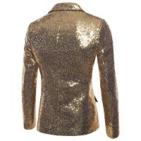 Traje de Fiesta Brillante para Hombres Chaquetas de Lentejuelas con Botones - details 1