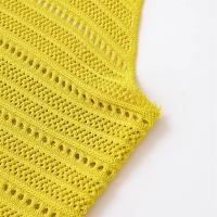 PB&ZA2025 estilo vacacional chaleco suéter con textura hueca y cuello halter top de tirantes para mujer nuevos productos de verano - details 4