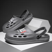 Zuecos de jardín para hombre, sandalias negras para exteriores, zapatillas de playa - details 13