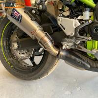 Z900 Slip-on Motorcycle Exhuast Middle Link Pipe Escape Muffler Adapter Connect Pipe Catalytic Delete Z 900 Stainless steel - details 8