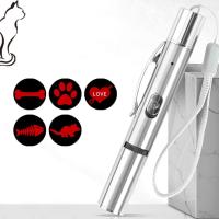 Suministros de proyección láser para gatos, multipatrón, carga USB, herramienta de entrenamiento para mascotas, juguete de luz interactiva, puntero láser, juguetes para gatos - details 2
