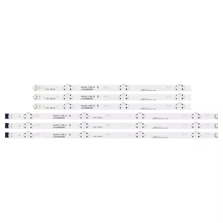 Tira de luces LED de retroiluminación, accesorio para 43UJ635V 43UJ675V 43UK6300PLB 43UJ651V 43UJ634V 43UJ630V 43UJ561V 43UJ655V LC43490059A LC43490058A - 1