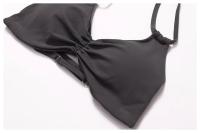 Sujetador de Yoga con cuello fruncido, ropa interior de alto impacto, Bralette acolchado de secado rápido para correr, Fitness y gimnasio - details 26