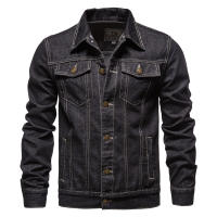 Chaqueta vaquera de algodón para hombre, abrigo informal ajustado, Primavera otoño - details 4