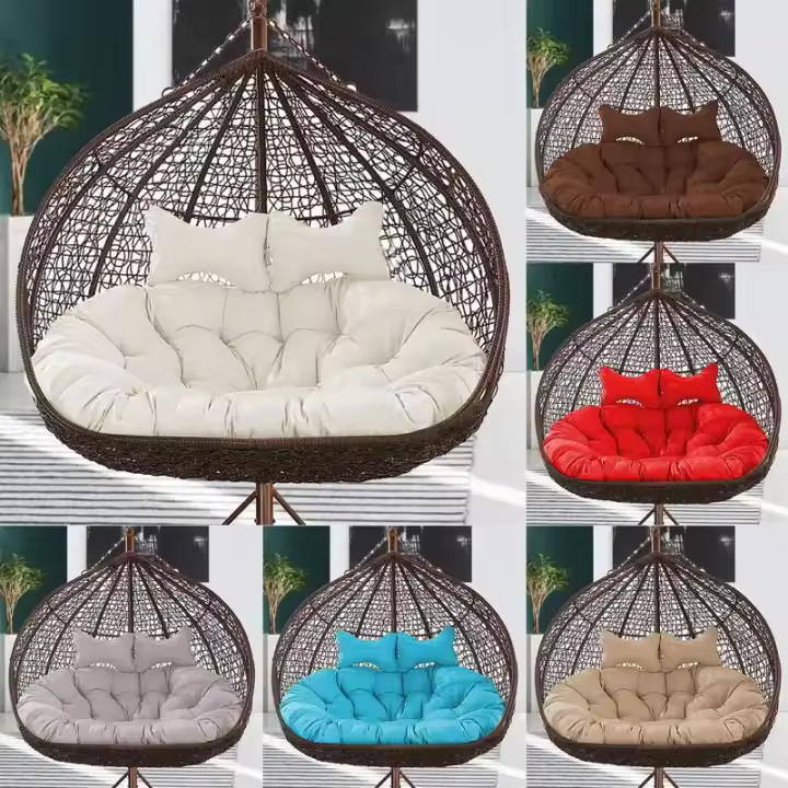 Cojín de Colgante de Cesto Almohada de Espalda de Nido de Huevo Colgante - 1