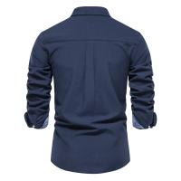 2025 nueva camisa Oxford de algodón de otoño para hombres camisas casuales de negocios sociales con botones de manga larga para hombres - details 10