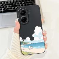 Funda de teléfono para Xiaomi Redmi 13C 4G 5G, cubierta trasera de silicona mate suave para Redmi 13 4G 13R 5G, estilo gótico, moda femenina - details 35