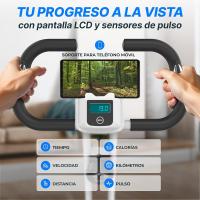 Bicicleta Estática Plegable hasta 130 KG Extra Silenciosa con Sillín de Comodidad Ajustable - details 21