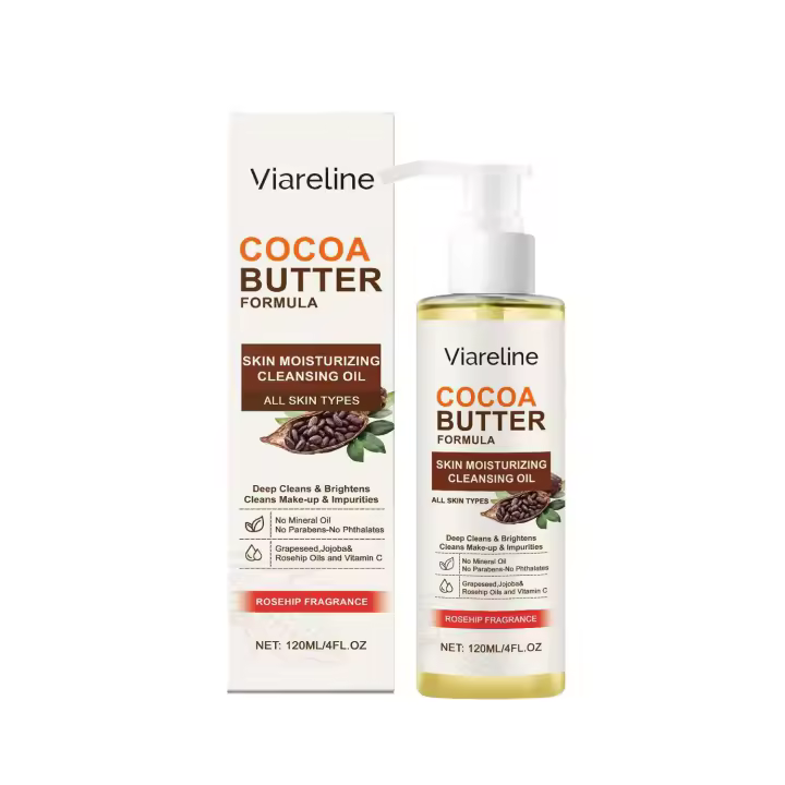 Viaree Aceite desmaquillante facial, limpieza suave para rostro, ojos, labios, transparente, no pegajoso, hidratante y refrescante - 1