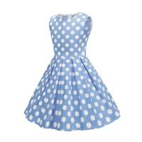 Vestido de Princesa de Verano Retro para Niña Hepburn Lentejuelas, Algodón Ligero, Estilo Vintage de los 50 - details 20
