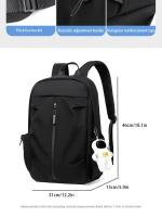 Mochila escolar de gran capacidad para hombre y mujer, morral Universal con colgante para ordenador, 1 unidad, 14 pulgadas - details 12
