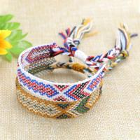 Pulsera de la Amistad tejida para hombre y mujer, brazalete de cuerda trenzada hecha a mano con borlas ajustables, 2 piezas - details 5