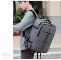 Mochila De Negocios Extensible de gran capacidad para hombre, morral multifunción de viaje con carga USB, impermeable, expandible, para ordenador - details 20