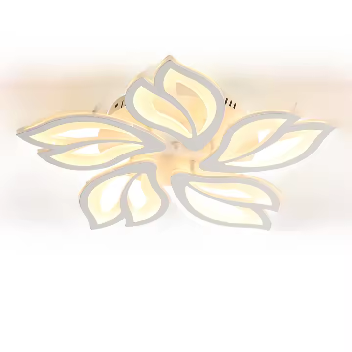 Goeco Lámpara de Techo LED Moderna 45W Regulable en Acrílico con Mando a Distancia 3000-6500K Fuente de Luz Apliques en Acrylic Montaje en Pared - 1