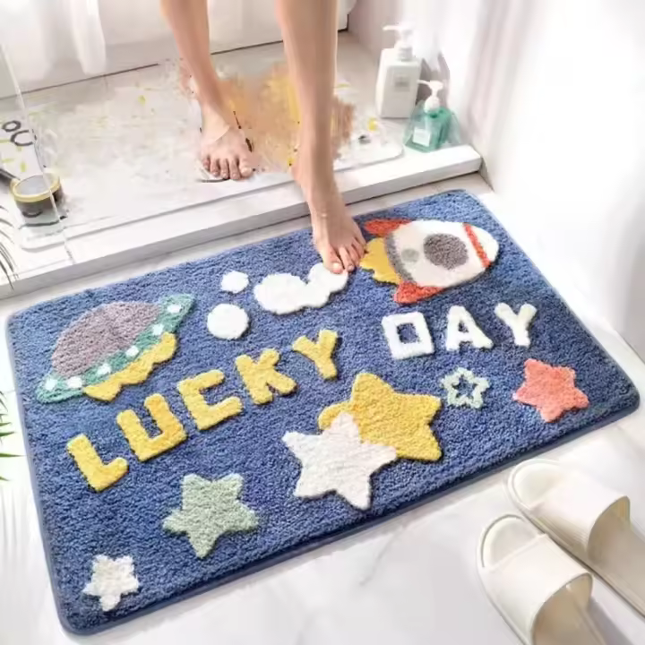 Alfombra absorbente espesada para interiores, anticaída, antideslizante y antigolpes, alfombra multiusos, alfombra para mascotas, alfombra para salón cocina baño dormitorio - 1