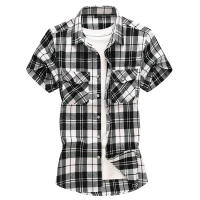 Camisas informales a cuadros para hombre, camisas clásicas de manga corta, camisas de vestir a la moda, 7XL, novedad de verano - details 35