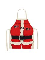 Decoraciones navideñas para el hogar, delantal de Papá Noel, regalo de Año Nuevo, 68x55cm, 1 unidad - details 1