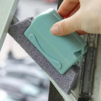 Limpiador de Ventanas y Puertas de Múltiples Ranuras Cepillo de Limpieza de Vidrio para Ranuras de Ventanas y Puertas Suministros del Hogar Limpiador de Esquina Muerta - details 2