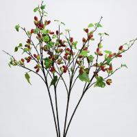 Ramas artificiales de morera de plástico, elegantes ramas de frutas de frambuesa hechas a mano, plantas falsas flexibles, tienda de Hotel - details 7