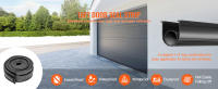 SucceBuy Sellos inferiores negros para puerta de garaje - Combo en forma de U y junta tórica, caucho negro de 16 pies, 3 3/4" de ancho y extremos en T de 5/16 pulgadas - details 0