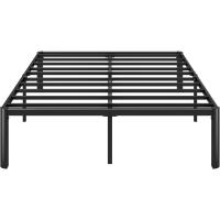 90x190 cm - Altura 41 cm con almacenamiento debajo de la cama - Estructura de cama de plataforma de metal - Negro - details 10