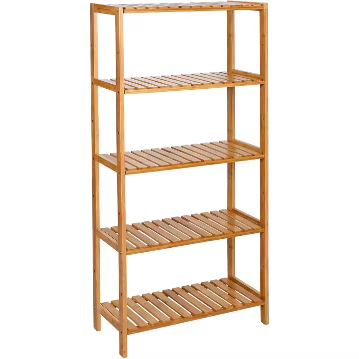 Estantería de Almacenamiento de Bambú, Zapatero para Plantas de 4 Niveles, para Entrada - 1
