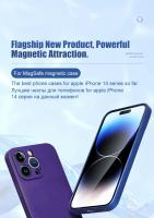 Para Magsafe funda de silicona líquida para iPhone 14 11 13 12 Pro Max Mini XR X XS 8 Plus SE funda protectora magnética de carga inalámbrica - details 0