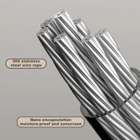 Tendedero retráctil para interiores y exteriores, líneas de secado invisibles para balcón, colgador de ropa que ahorra espacio, 4,2 m - details 5
