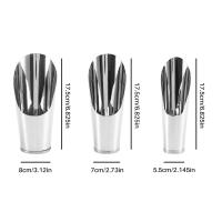 Juego de 3 piezas de Metal para bonsái, recogedor de tierra manual de acero inoxidable para jardín, Kit de herramientas profesionales para bonsái - details 1