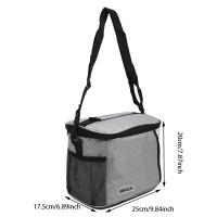 Bolsa de almuerzo aislada, bolsas de almuerzo grandes para mujeres y hombres, bolsa de almuerzo reutilizable con correa de hombro ajustable - details 11