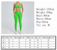 Traje de entrenamiento de gimnasia reforzado deportivo para mujer, ropa deportiva para mujer, traje de yoga rojo, negro y rosa 2024 - details 0