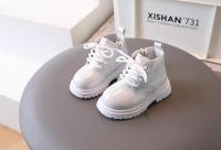 Kids Boots for Girl Fashion Korean Style Breathable Children Short Ankle Boots Non-slip Glitter Thick Bottom Girls Leather Boots - details 8