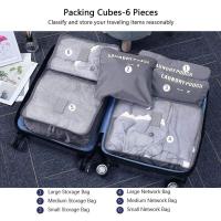 Bolsas organizadoras para maletas, 6 piezas, impermeables, incluye cubos de embalaje, 3 bolsas de compresión - details 22