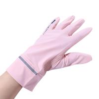 Conducción de malla elástica transpirable seda de hielo guantes de conducción de verano mitones guantes de protección solar con pantalla táctil - details 6