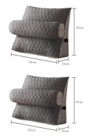 Almohada de lectura triangular para adultos, cojín de látex con cuña grande, decoración de cama, sofá cojines para cama, almohada - details 13